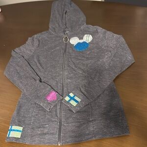 New Custom Tek Gear Drytek Hooded Zip Jacket W Finland Disney Heartagram Art Sm